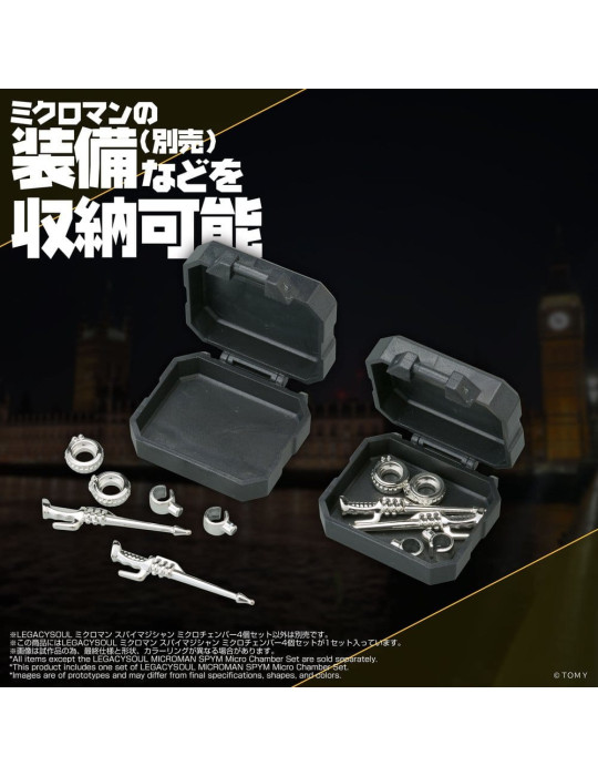Microman Legacysoul Action Figure Parts SPYM Micro Chamber Set Takara Tomy