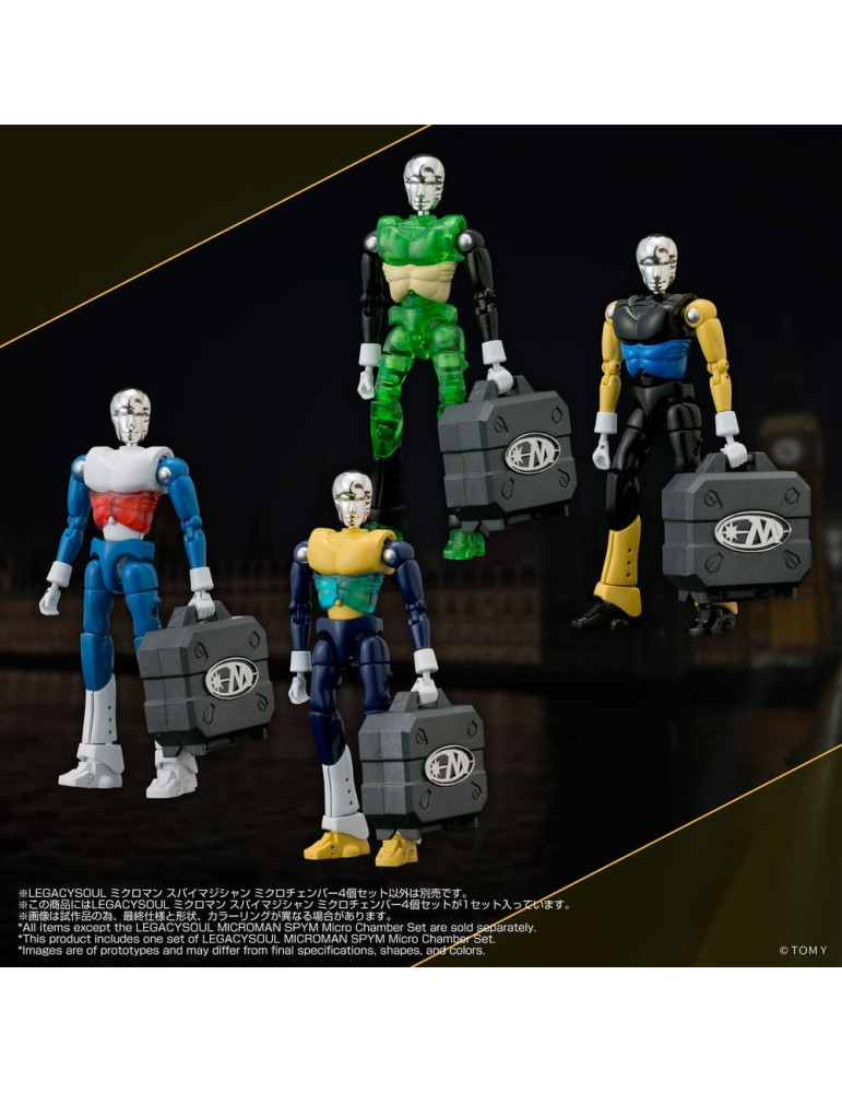 Microman Legacysoul Action Figure Parts SPYM Micro Chamber Set Takara Tomy