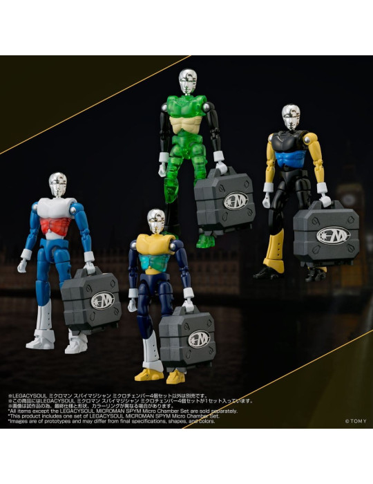 Microman Legacysoul Action Figure Parts SPYM Micro Chamber Set Takara Tomy