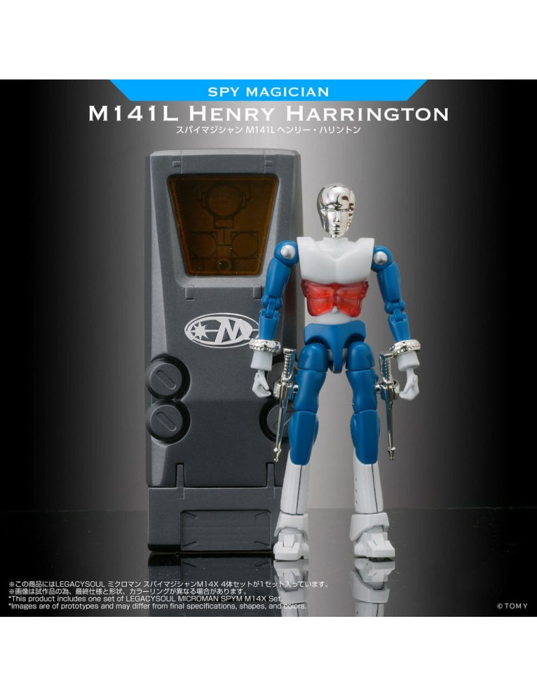 Microman Legacysoul Action Figures 4Pack SPYM M14X Set Takara Tomy