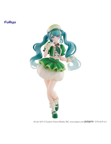 Hatsune Miku x Tirol Choco Collaboration figurine PVC Matcha Mochi Ver. 19 cm Furyu