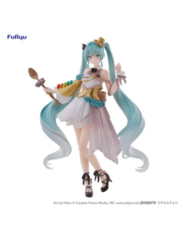 Hatsune Miku x Tirol Choco Collaboration PVC Figure Coffee Nougat Another Color Ver. 19 cm Furyu