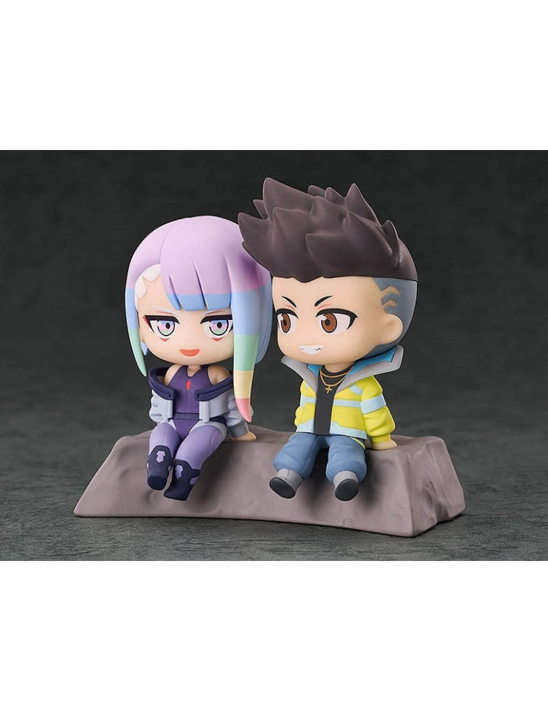 Cyberpunk: Edgerunners Qset+ PVC Figures 2-Pack David & Lucy 8 cm Good Smile