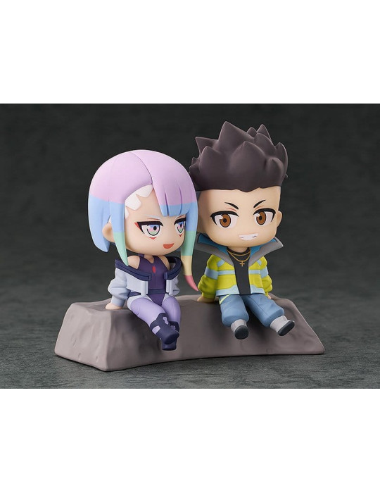 Cyberpunk: Edgerunners pack 2 figurines PVC Qset+ David & Lucy 8 cm Good Smile